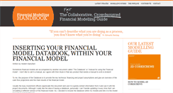 Desktop Screenshot of financialmodellinghandbook.com