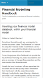Mobile Screenshot of financialmodellinghandbook.com