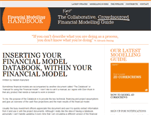 Tablet Screenshot of financialmodellinghandbook.com